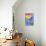 Yellow Tabby Cat Hanging from Moon-sylvia pimental-Stretched Canvas displayed on a wall