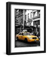 Yellow Taxi Cab, Union Square, Manhattan, New York, United States-Philippe Hugonnard-Framed Photographic Print