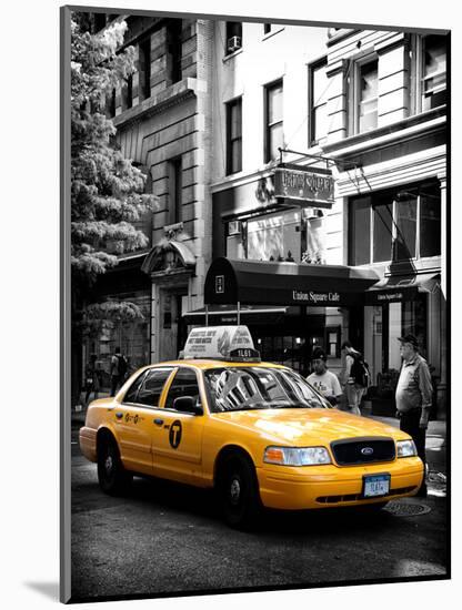 Yellow Taxi Cab, Union Square, Manhattan, New York, United States-Philippe Hugonnard-Mounted Photographic Print