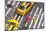 Yellow Taxi Cabs and Crossing, Overhead View, New York, Manhattan, New York, USA-Peter Adams-Mounted Photographic Print