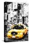 Yellow Taxi II - In the Style of Oil Painting-Philippe Hugonnard-Stretched Canvas