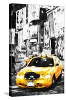 Yellow Taxi II - In the Style of Oil Painting-Philippe Hugonnard-Stretched Canvas