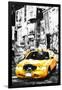 Yellow Taxi II - In the Style of Oil Painting-Philippe Hugonnard-Framed Giclee Print