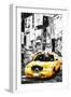 Yellow Taxi II - In the Style of Oil Painting-Philippe Hugonnard-Framed Giclee Print