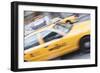 Yellow Taxi, New York, United States of America, North America-Amanda Hall-Framed Photographic Print