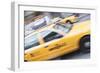 Yellow Taxi, New York, United States of America, North America-Amanda Hall-Framed Photographic Print