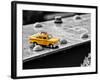 Yellow Taxi on Brooklyn Bridge-Philippe Hugonnard-Framed Photographic Print