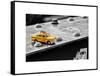 Yellow Taxi on Brooklyn Bridge-Philippe Hugonnard-Framed Stretched Canvas