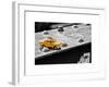 Yellow Taxi on Brooklyn Bridge-Philippe Hugonnard-Framed Art Print