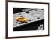 Yellow Taxi on Brooklyn Bridge-Philippe Hugonnard-Framed Art Print