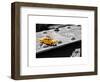 Yellow Taxi on Brooklyn Bridge-Philippe Hugonnard-Framed Art Print