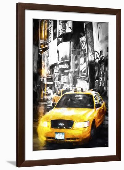 Yellow Taxi-Philippe Hugonnard-Framed Giclee Print