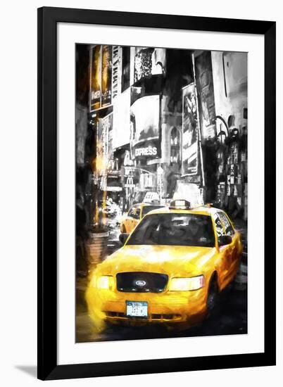 Yellow Taxi-Philippe Hugonnard-Framed Giclee Print