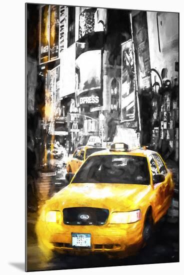 Yellow Taxi-Philippe Hugonnard-Mounted Giclee Print