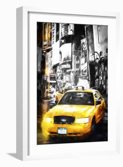 Yellow Taxi-Philippe Hugonnard-Framed Giclee Print