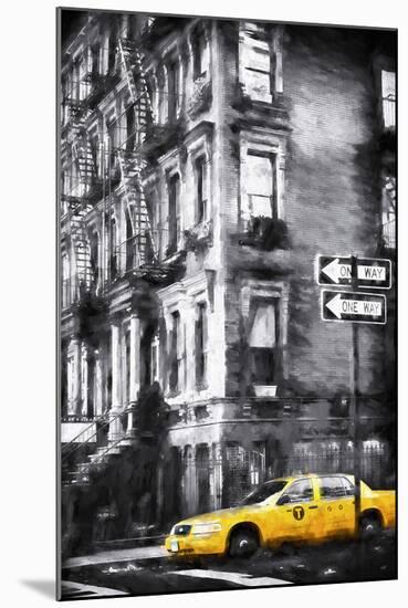 Yellow Taxi-Philippe Hugonnard-Mounted Giclee Print