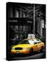 Yellow Taxis, 108 Fifth Avenue, Flatiron, Manhattan, New York City, Black and White Photography-Philippe Hugonnard-Stretched Canvas