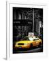 Yellow Taxis, 108 Fifth Avenue, Flatiron, Manhattan, New York City, Black and White Photography-Philippe Hugonnard-Framed Photographic Print