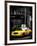 Yellow Taxis, 108 Fifth Avenue, Flatiron, Manhattan, New York City, Black and White Photography-Philippe Hugonnard-Framed Photographic Print