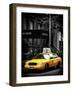 Yellow Taxis, 108 Fifth Avenue, Flatiron, Manhattan, New York City, Black and White Photography-Philippe Hugonnard-Framed Photographic Print