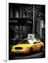 Yellow Taxis, 108 Fifth Avenue, Flatiron, Manhattan, New York City, Black and White Photography-Philippe Hugonnard-Framed Photographic Print