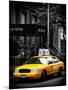 Yellow Taxis, 108 Fifth Avenue, Flatiron, Manhattan, New York City, Black and White Photography-Philippe Hugonnard-Mounted Photographic Print