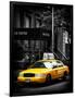 Yellow Taxis, 108 Fifth Avenue, Flatiron, Manhattan, New York City, Black and White Photography-Philippe Hugonnard-Framed Photographic Print