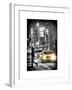 Yellow Taxis at Times Square during a Snowstorm by Night-Philippe Hugonnard-Framed Art Print