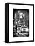 Yellow Taxis at Times Square during a Snowstorm by Night-Philippe Hugonnard-Framed Stretched Canvas