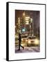 Yellow Taxis at Times Square during a Snowstorm by Night-Philippe Hugonnard-Framed Stretched Canvas