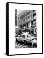 Yellow Taxis Manhattan Winter-Philippe Hugonnard-Framed Stretched Canvas