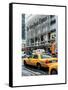 Yellow Taxis Manhattan Winter-Philippe Hugonnard-Framed Stretched Canvas