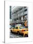 Yellow Taxis Manhattan Winter-Philippe Hugonnard-Stretched Canvas