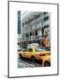 Yellow Taxis Manhattan Winter-Philippe Hugonnard-Mounted Art Print