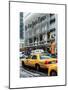 Yellow Taxis Manhattan Winter-Philippe Hugonnard-Mounted Art Print