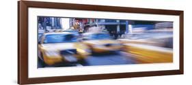 Yellow Taxis on the Road, Times Square, Manhattan, New York City, New York State, USA-null-Framed Photographic Print