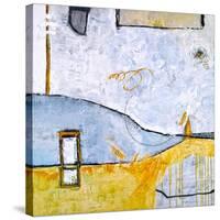 Yellow telephone booth-Hyunah Kim-Stretched Canvas