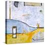 Yellow telephone booth-Hyunah Kim-Stretched Canvas