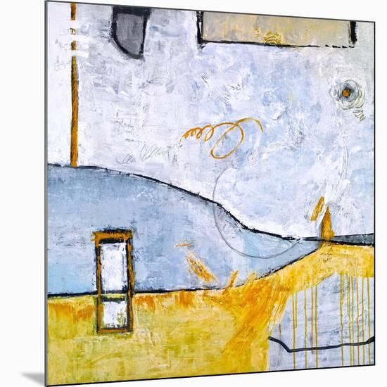 Yellow telephone booth-Hyunah Kim-Mounted Art Print