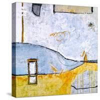 Yellow telephone booth-Hyunah Kim-Stretched Canvas