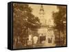 Yellow Temple Huong Tse (China)-John Thomson-Framed Stretched Canvas