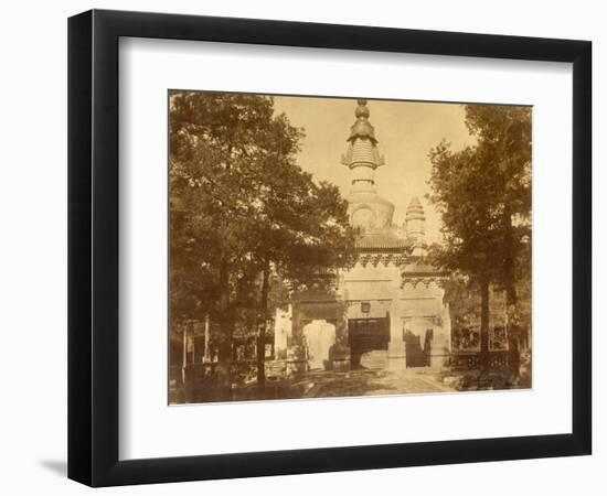 Yellow Temple Huong Tse (China)-John Thomson-Framed Photographic Print