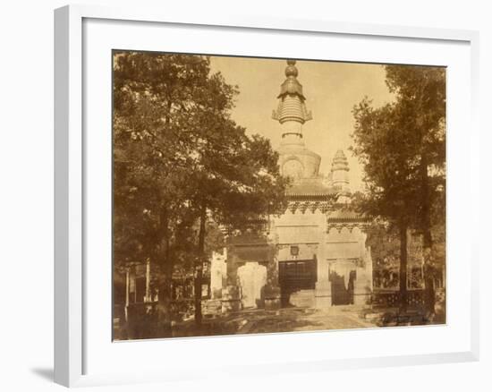 Yellow Temple Huong Tse (China)-John Thomson-Framed Photographic Print