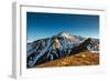 Yellow Tent High In The Mountains Of The Alaskan Range-Lindsay Daniels-Framed Photographic Print