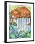 Yellow Tiger Tabby Cat with Mouse-sylvia pimental-Framed Art Print