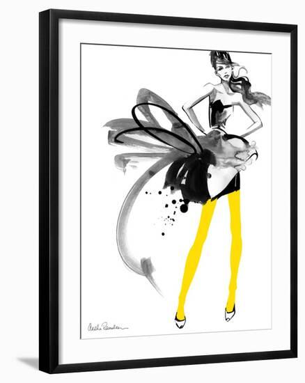 Yellow Tights-Aasha Ramdeen-Framed Art Print