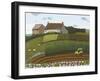 Yellow Tractor and Sheep-Sophie Harding-Framed Giclee Print