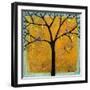 Yellow Tree of Life-Blenda Tyvoll-Framed Art Print