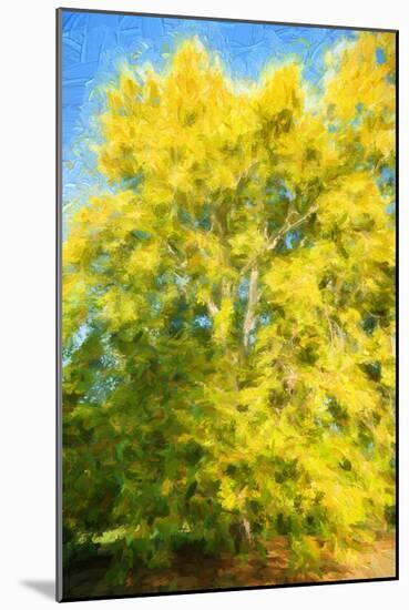 Yellow Tree-Philippe Sainte-Laudy-Mounted Photographic Print