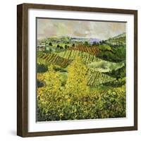 Yellow Trees-Allan P. Friedlander-Framed Art Print